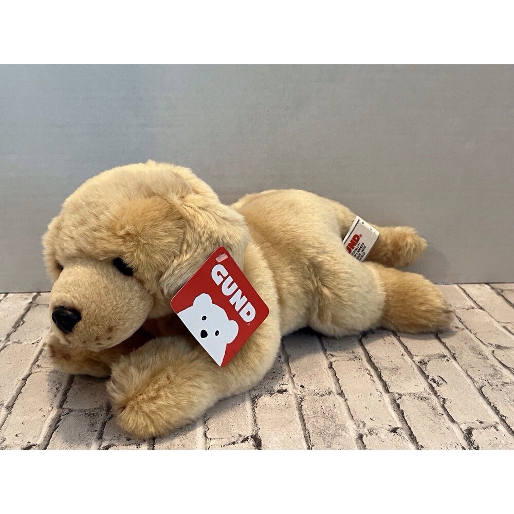 Gund Gundimals 6049632 YELLOW LABRADOR JAUNE Plush 14" Dog Stuffed Animal Toy